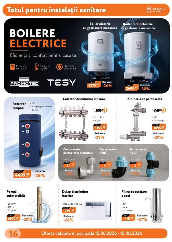 Catalog Nanu Market - Catalogul cu reduceri, pagina 16: reduceri și oferte 15 iunie - 15 august 2026