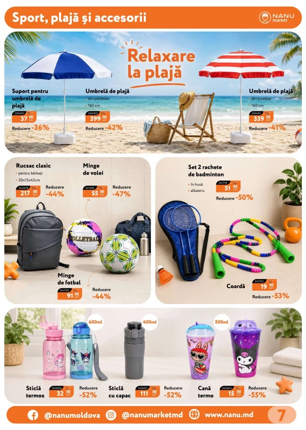 Catalog Nanu Market - Catalogul cu reduceri, pagina 7: reduceri și oferte 15 iunie - 15 august 2026