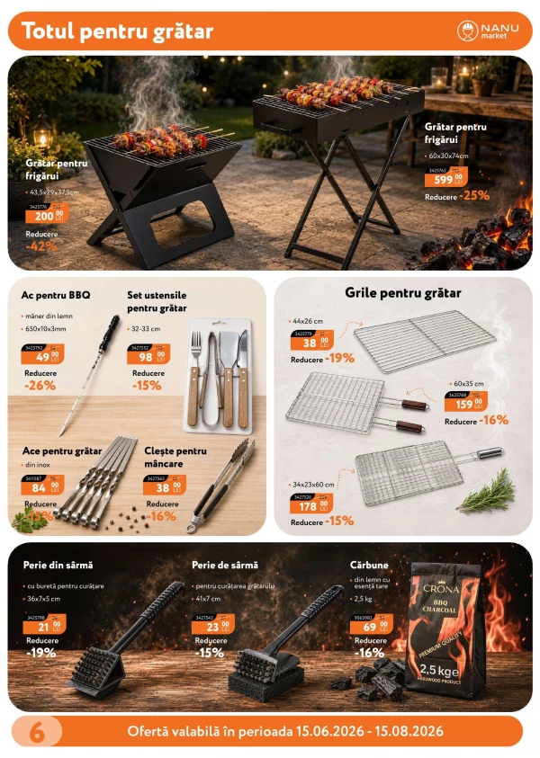 Catalog Nanu Market - Catalogul cu reduceri, pagina 6: reduceri și oferte 15 iunie - 15 august 2026