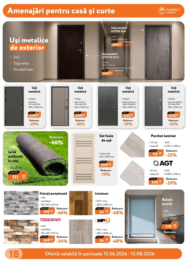 Catalog Nanu Market - Catalogul cu reduceri, pagina 18: reduceri și oferte 15 iunie - 15 august 2026