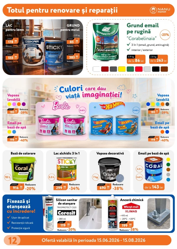 Catalog Nanu Market - Catalogul cu reduceri, pagina 12: reduceri și oferte 15 iunie - 15 august 2026