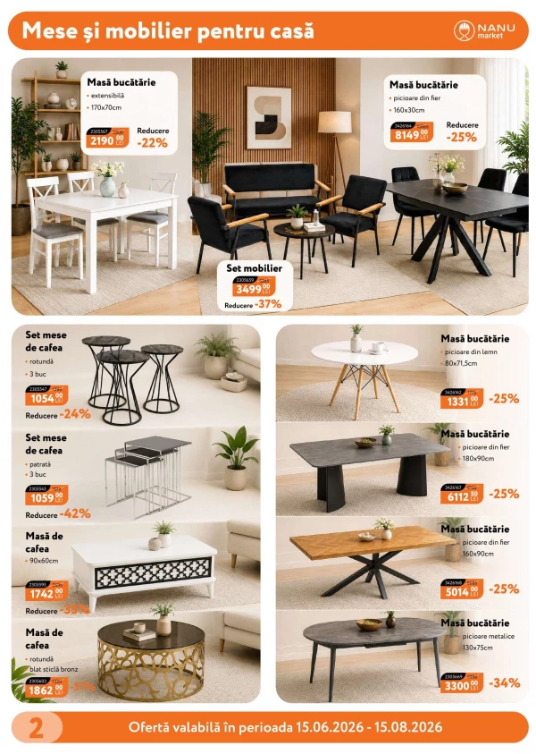 Catalog Nanu Market - Catalogul cu reduceri, pagina 2: reduceri și oferte 15 iunie - 15 august 2026