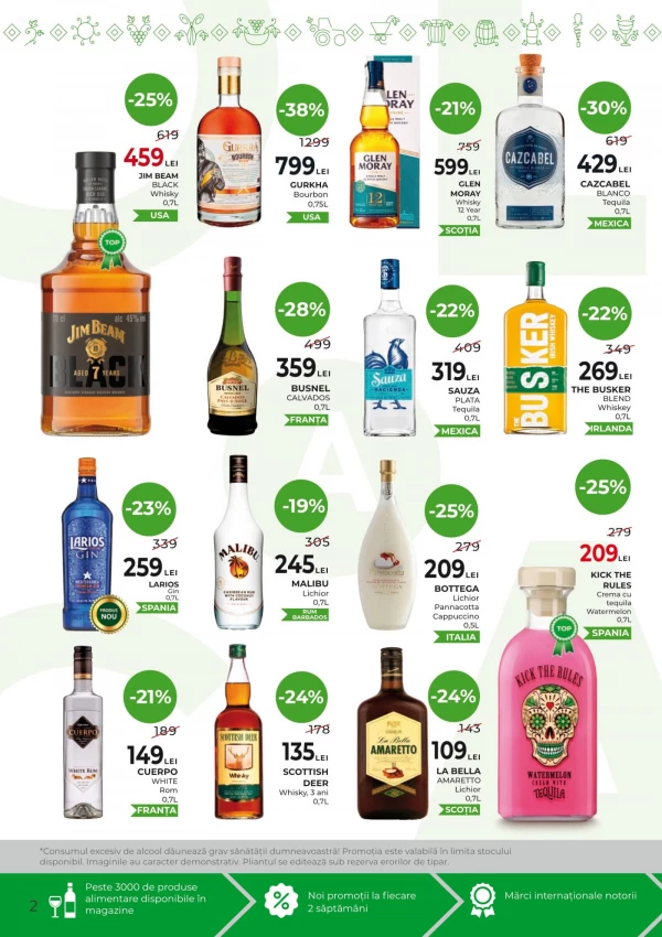 Catalog AlcoMarket - Catalogul cu reduceri, pagina 2: reduceri și oferte 18 iunie - 01 iulie 2026