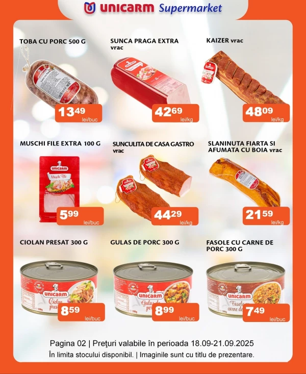 Catalog Unicarm - Catalogul cu reduceri, pagina 2: reduceri și oferte 18 - 21 iunie 2026