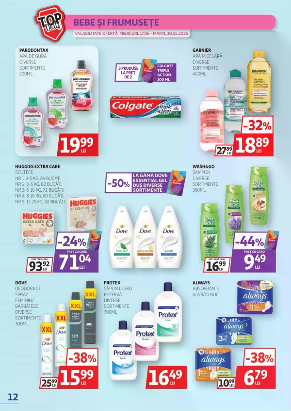 Catalog Auchan - Catalogul cu reduceri, pagina 12: reduceri și oferte 17 - 30 iunie 2026