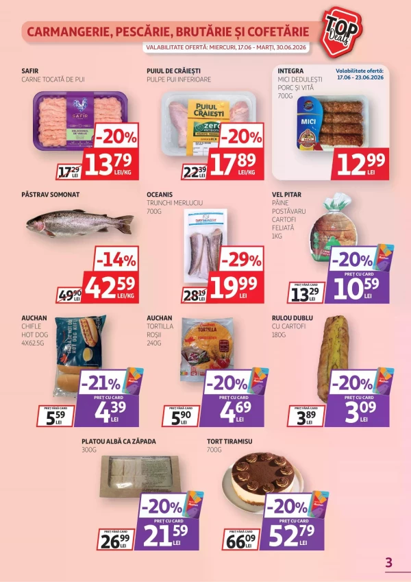Catalog Auchan - Catalogul cu reduceri, pagina 3: reduceri și oferte 17 - 30 iunie 2026