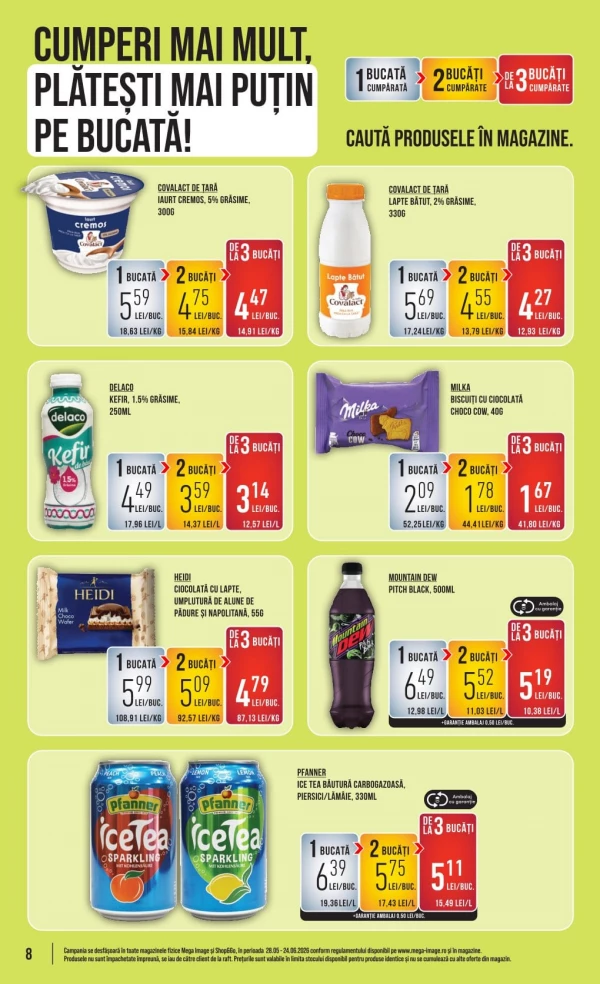 Catalog Mega Image - Catalogul cu reduceri, pagina 8: reduceri și oferte 18 - 24 iunie 2026