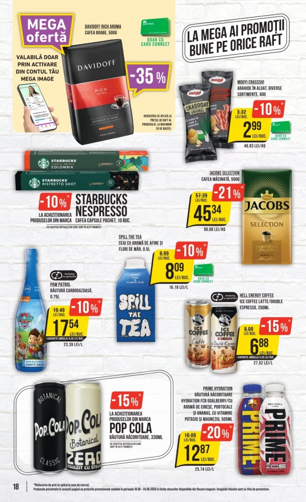 Catalog Mega Image - Catalogul cu reduceri, pagina 18: reduceri și oferte 18 - 24 iunie 2026