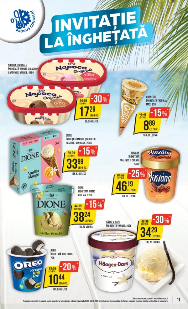 Catalog Mega Image - Catalogul cu reduceri, pagina 11: reduceri și oferte 18 - 24 iunie 2026