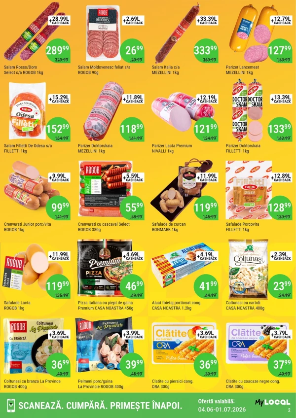 Catalog Local Discounter - Cashback catalog, pagina 2: reduceri și oferte 04 iunie - 01 iulie 2026
