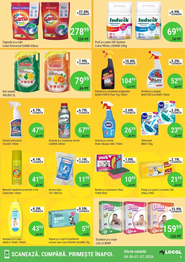 Catalog Local Discounter - Cashback catalog, pagina 8: reduceri și oferte 04 iunie - 01 iulie 2026