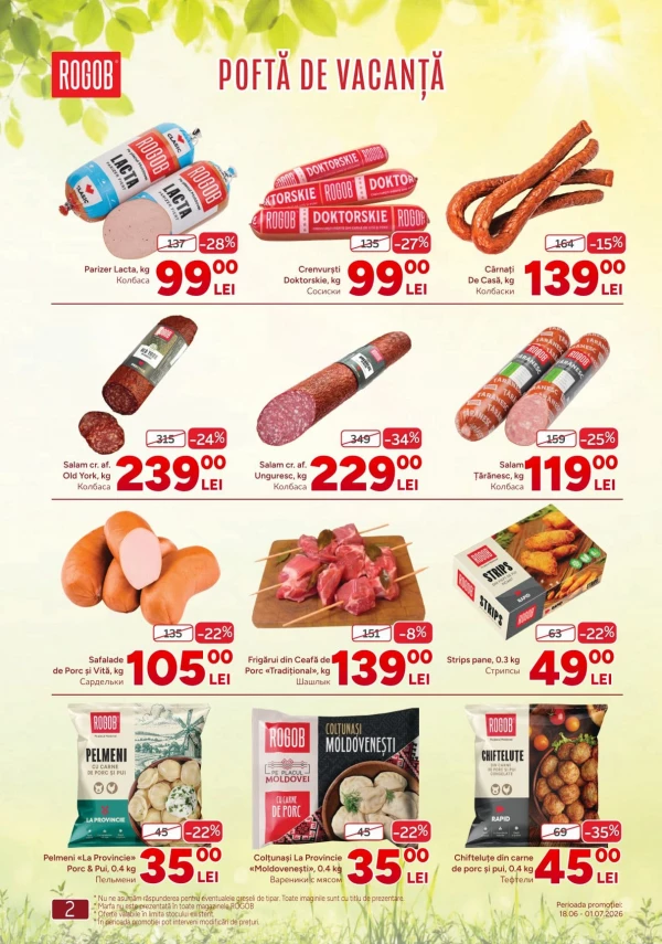 Catalog Rogob - Catalogul cu reduceri, pagina 2: reduceri și oferte 18 iunie - 01 iulie 2026