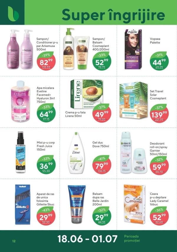 Catalog Bonus - Catalogul cu reduceri, pagina 12: reduceri și oferte 18 iunie - 01 iulie 2026