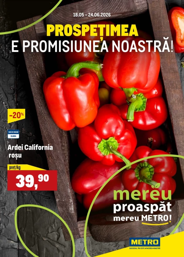 Oferte săptămânale la produse proaspete