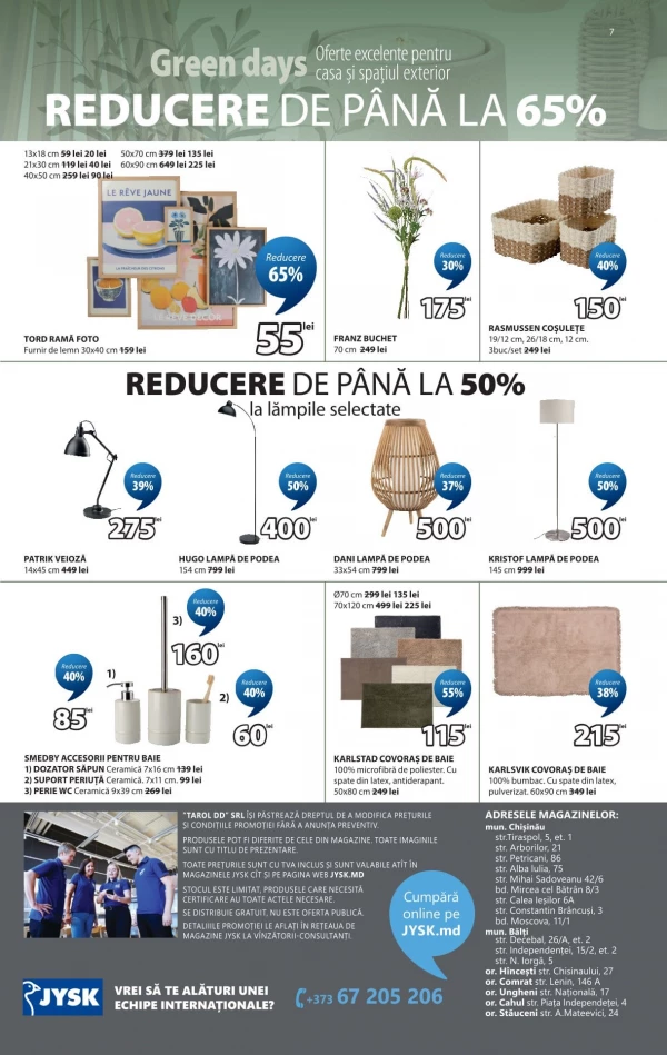 Catalog Jysk - Catalogul cu reduceri, pagina 7: reduceri și oferte 18 - 28 iunie 2026