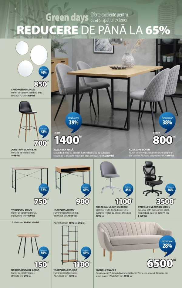 Catalog Jysk - Catalogul cu reduceri, pagina 4: reduceri și oferte 18 - 28 iunie 2026
