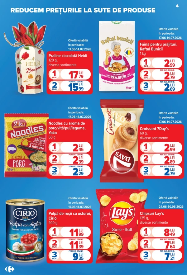 Catalog Carrefour - Catalogul cu reduceri, pagina 4: reduceri și oferte 24 - 30 iunie 2026