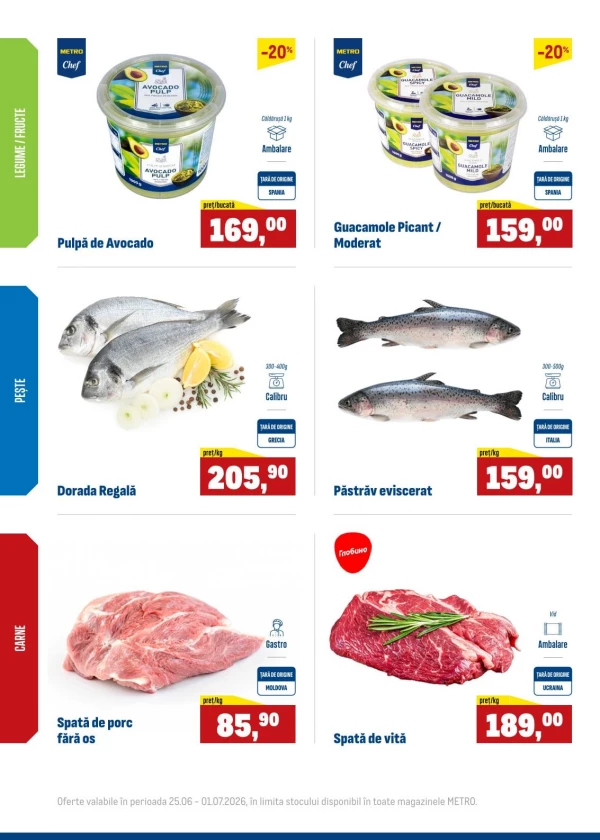 Каталог Metro - Еженедельные предложения свежих продуктов, страница 2: скидки и акции 25 июня - 01 июля 2026