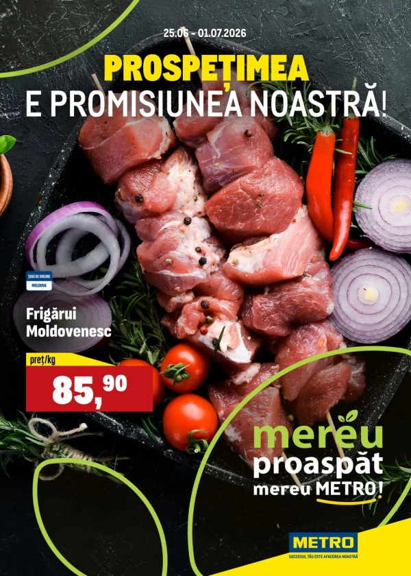 Oferte săptămânale la produse proaspete