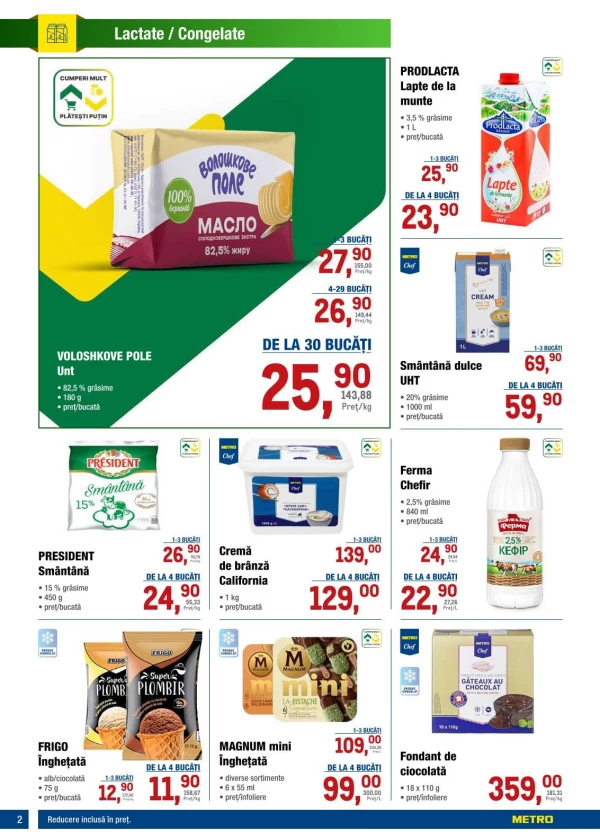 Catalog Metro - Catalogul cu reduceri, pagina 2: reduceri și oferte 25 iunie - 08 iulie 2026