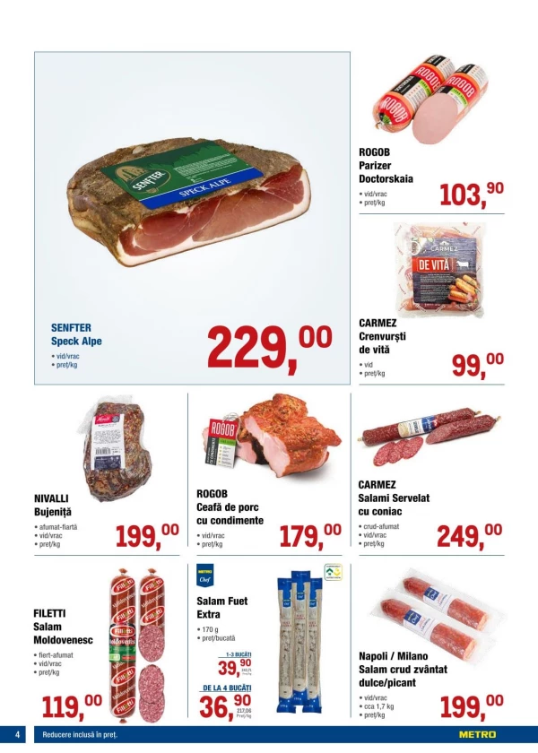 Catalog Metro - Catalogul cu reduceri, pagina 4: reduceri și oferte 25 iunie - 08 iulie 2026