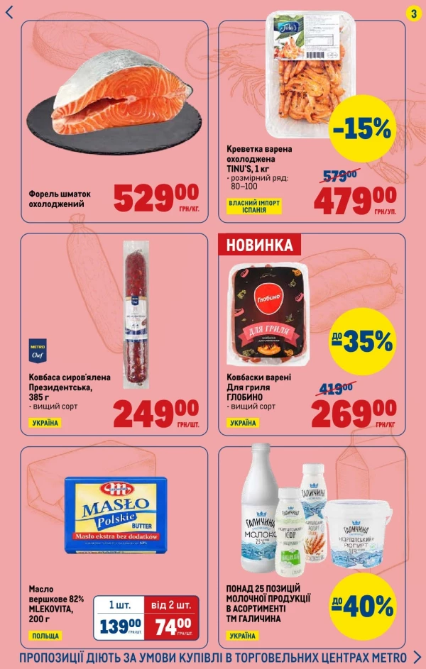 Catalog Metro - Catalogul cu reduceri, pagina 3: reduceri și oferte 25 - 28 iunie 2026