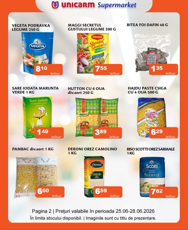 Catalog Unicarm - Catalogul cu reduceri, pagina 4: reduceri și oferte 25 - 28 iunie 2026