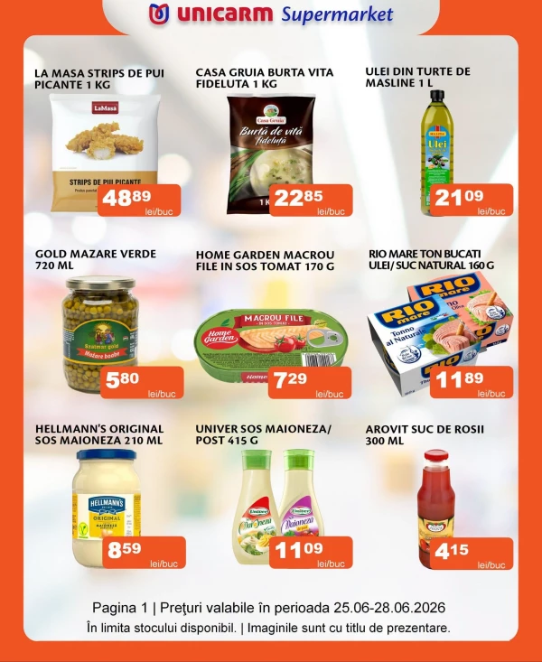 Catalog Unicarm - Catalogul cu reduceri, pagina 3: reduceri și oferte 25 - 28 iunie 2026