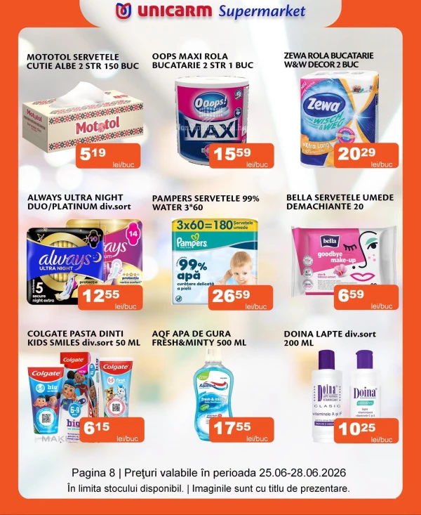 Catalog Unicarm - Catalogul cu reduceri, pagina 10: reduceri și oferte 25 - 28 iunie 2026