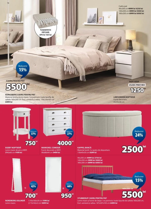 Catalog Jysk - Catalogul cu reduceri, pagina 16: reduceri și oferte 29 iunie - 29 iulie 2026