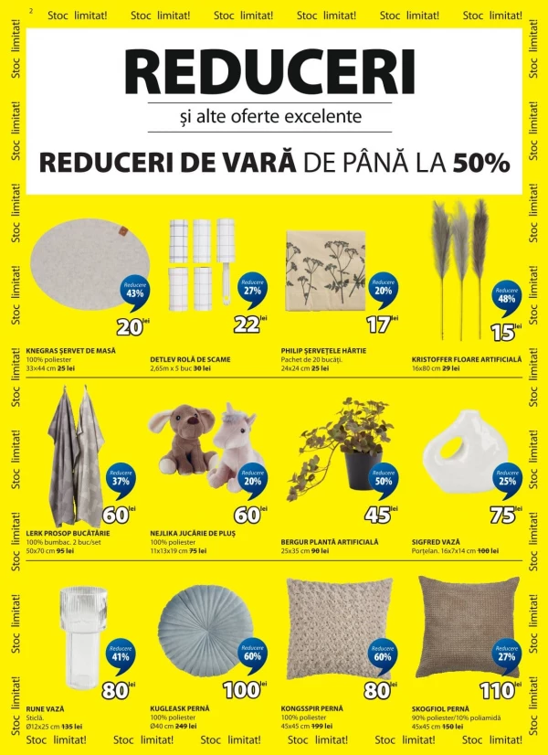 Catalog Jysk - Catalogul cu reduceri, pagina 2: reduceri și oferte 29 iunie - 29 iulie 2026