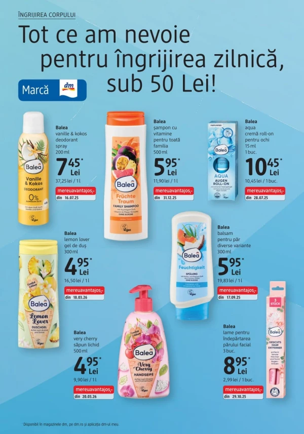 Catalog DM - Catalogul cu reduceri, pagina 4: reduceri și oferte 01 - 31 iulie 2026