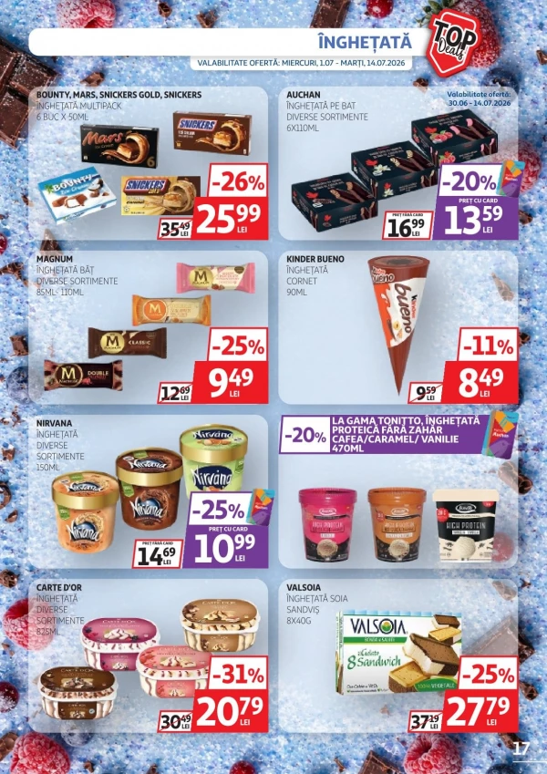 Catalog Auchan - Catalogul cu reduceri, pagina 17: reduceri și oferte 01 - 14 iulie 2026