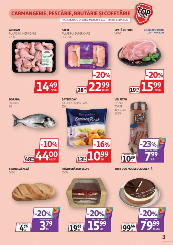 Catalog Auchan - Catalogul cu reduceri, pagina 3: reduceri și oferte 01 - 14 iulie 2026
