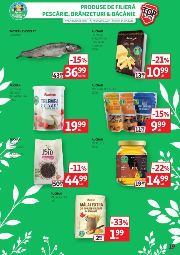 Catalog Auchan - Catalogul cu reduceri, pagina 19: reduceri și oferte 01 - 14 iulie 2026