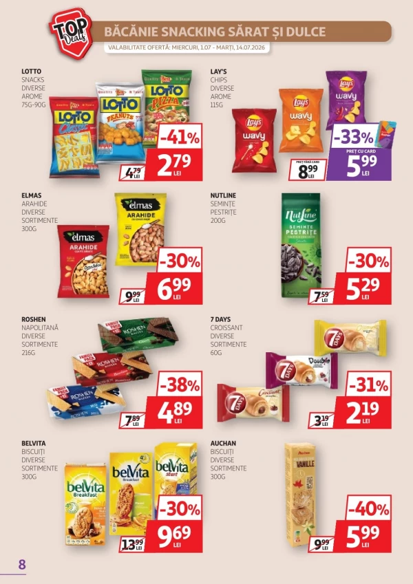 Catalog Auchan - Catalogul cu reduceri, pagina 8: reduceri și oferte 01 - 14 iulie 2026