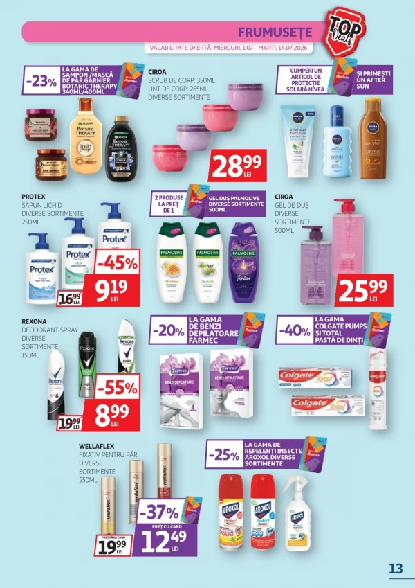 Catalog Auchan - Catalogul cu reduceri, pagina 13: reduceri și oferte 01 - 14 iulie 2026