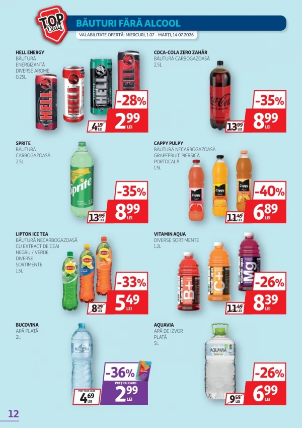 Catalog Auchan - Catalogul cu reduceri, pagina 12: reduceri și oferte 01 - 14 iulie 2026