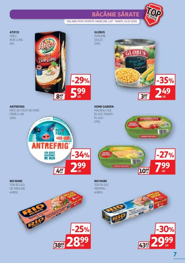 Catalog Auchan - Catalogul cu reduceri, pagina 7: reduceri și oferte 01 - 14 iulie 2026