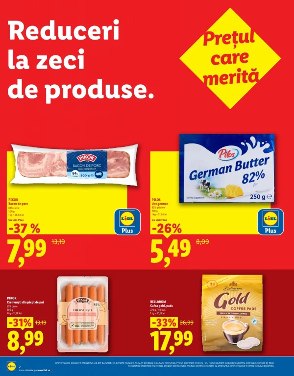 Каталог Lidl - Спеціальна пропозиція - Bucuresti, сторінка 2: знижки та акції 11 - 19 липня 2026