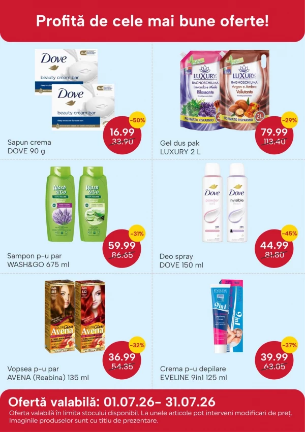 Catalog Bonita - Catalogul cu reduceri, pagina 2: reduceri și oferte 01 - 31 iulie 2026