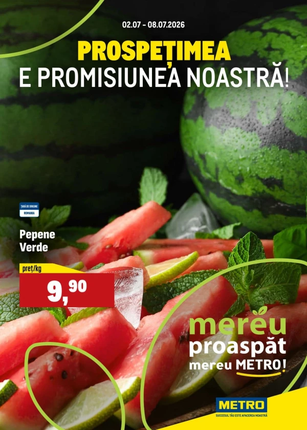 Oferte săptămânale la produse proaspete