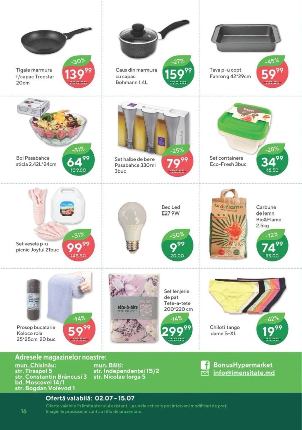 Catalog Bonus - Catalogul cu reduceri, pagina 16: reduceri și oferte 02 - 15 iulie 2026