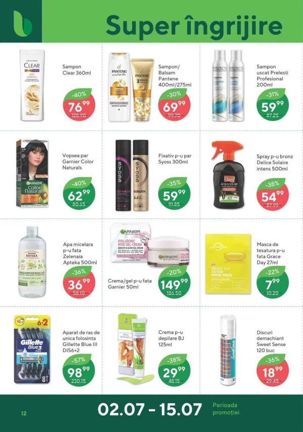 Catalog Bonus - Catalogul cu reduceri, pagina 12: reduceri și oferte 02 - 15 iulie 2026