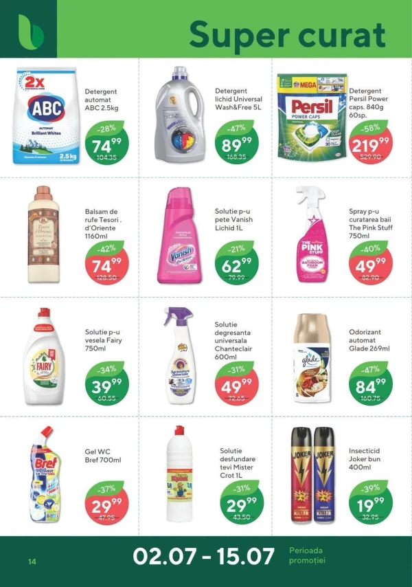Catalog Bonus - Catalogul cu reduceri, pagina 14: reduceri și oferte 02 - 15 iulie 2026