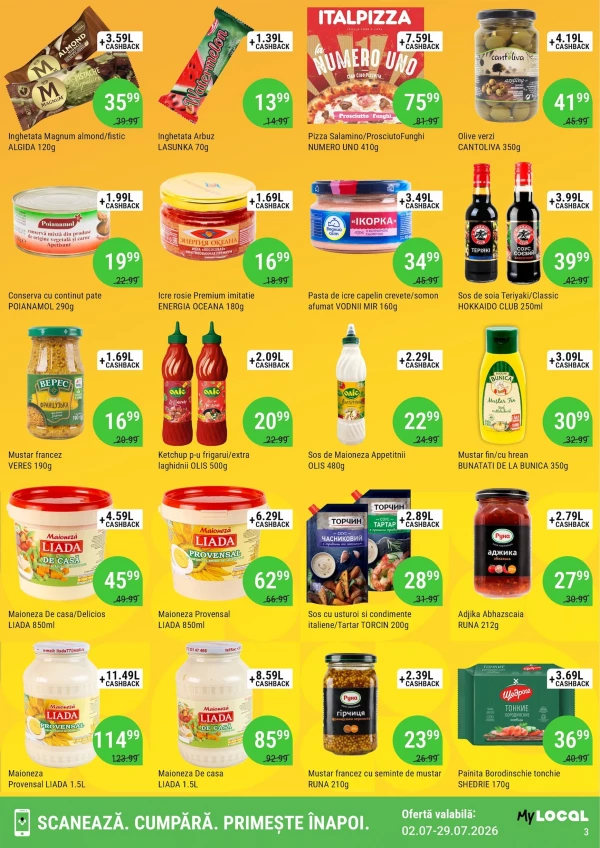 Catalog Local Discounter - Cashback catalog, pagina 3: reduceri și oferte 02 - 29 iulie 2026