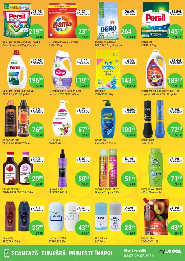 Catalog Local Discounter - Cashback catalog, pagina 9: reduceri și oferte 02 - 29 iulie 2026