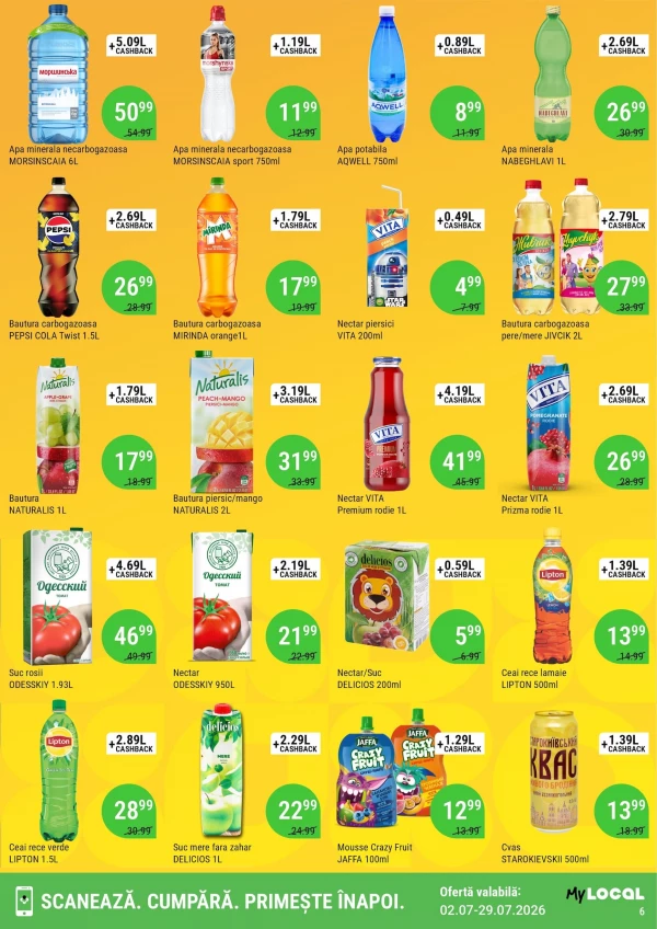 Catalog Local Discounter - Cashback catalog, pagina 6: reduceri și oferte 02 - 29 iulie 2026