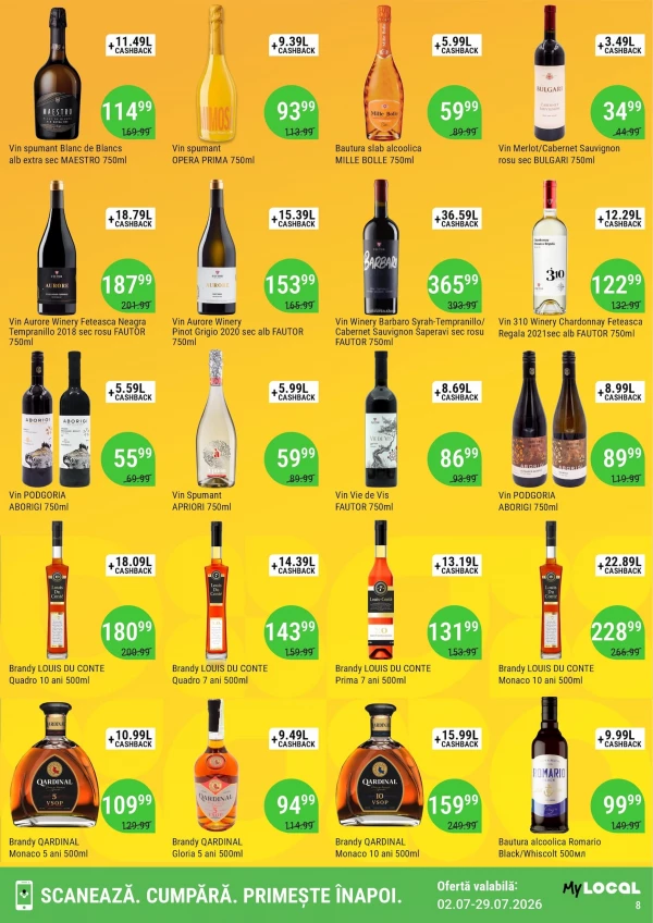 Catalog Local Discounter - Cashback catalog, pagina 8: reduceri și oferte 02 - 29 iulie 2026