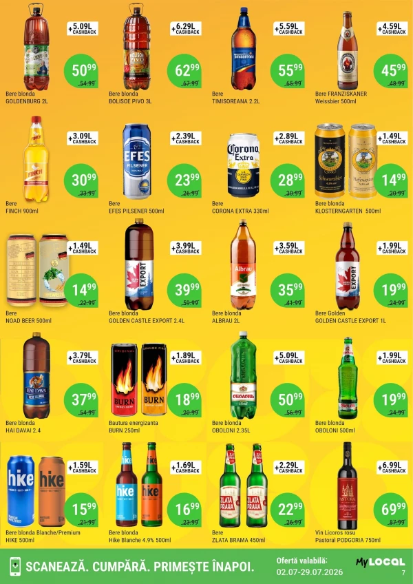 Catalog Local Discounter - Cashback catalog, pagina 7: reduceri și oferte 02 - 29 iulie 2026